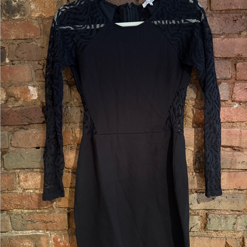 Parker Black Lace Dress size XS worn once